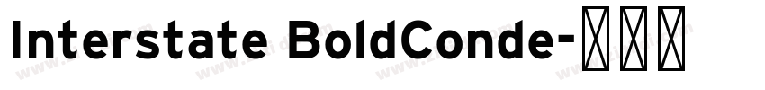 Interstate BoldConde字体转换